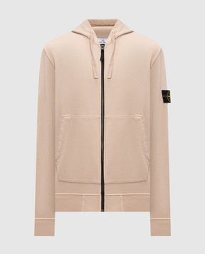 Stone Island Бежева спортивна куртка з патчем логотипа L1S156100061S0051