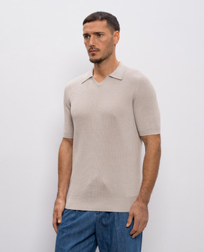 Brunello Cucinelli Бежевая футболка M29400015