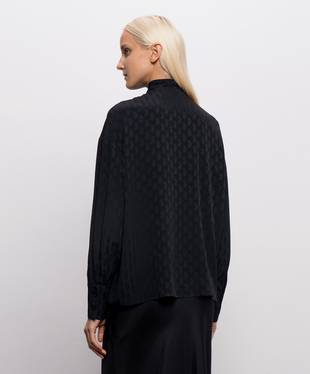 Etro Черная блузка с шелком WRIA007799TJAA2 изображение 4