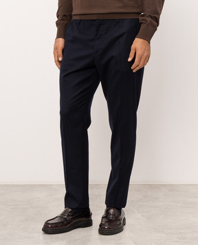 Dolce&Gabbana Синие брюки из шерсти GW13ETFUBG8