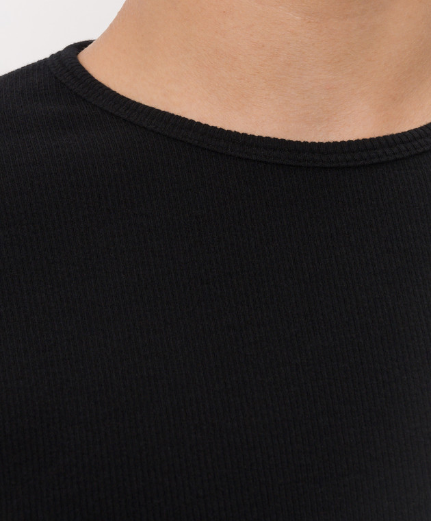 Maison Margiela MM6 Черный лонгслив с шерстью SH0NH0025M20122 изображение 5