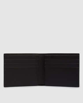 Off-White Черный кожаный портмоне с логотипом OMNC085C99LEA001