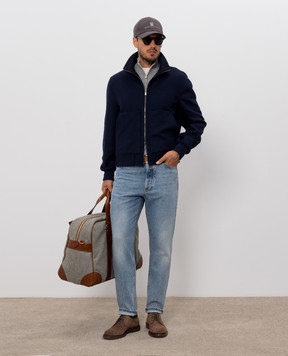 Brunello Cucinelli Голубые джинсы с эффектом потертости M241PO2090