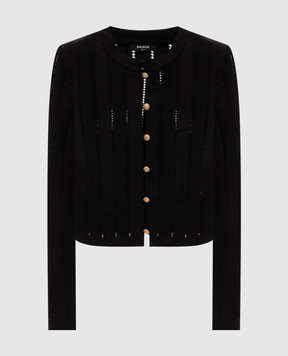 Balmain Черный кардиган Fléchage HF1KL459KK34