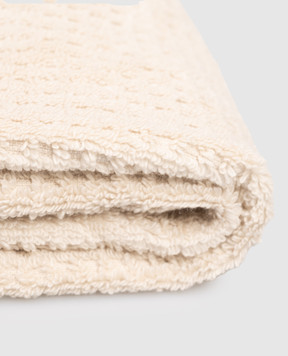 L'Appartement Махровий бежевий рушник Texture TEXTURECOTTONBATHTOWEL