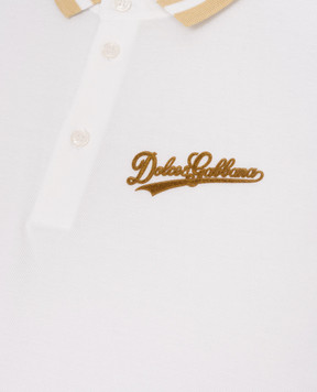 Dolce&Gabbana Дитяче біле поло L4JT8VG7PWS46
