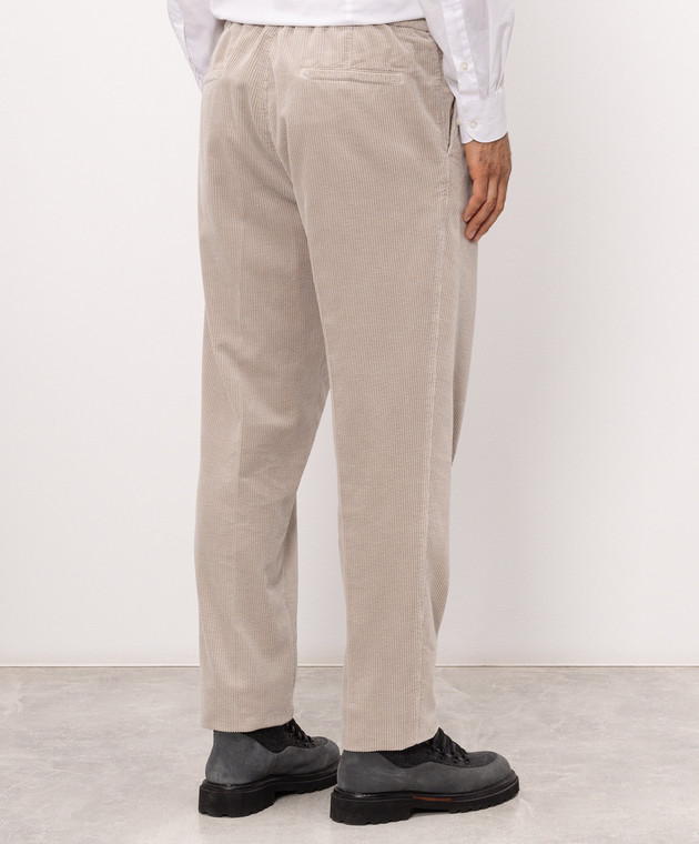 Brunello Cucinelli Бежеві вельветові штани M280NE1710 зображення 4