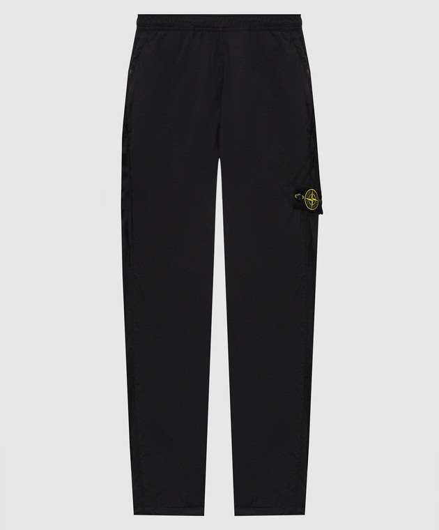 Stone Island Чорні штани з патчем логотипа L2S153100017S0474