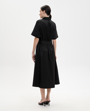 Kiton Черное платье миди D59304K05H98