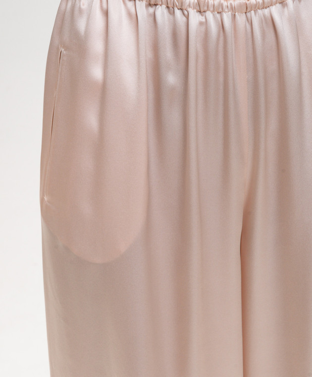 Ermanno Scervino Рожеві штани із шовку D482P764NXE зображення 5