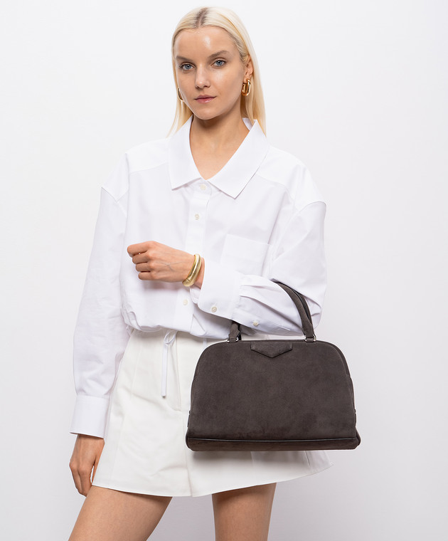 Givenchy Сіра замшева сумка-тоут Antigona East-West BB515CB2D6 зображення 2