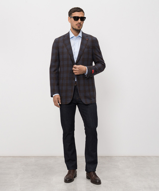 ISAIA Голубая рубашка IM10TCKM514 изображение 2
