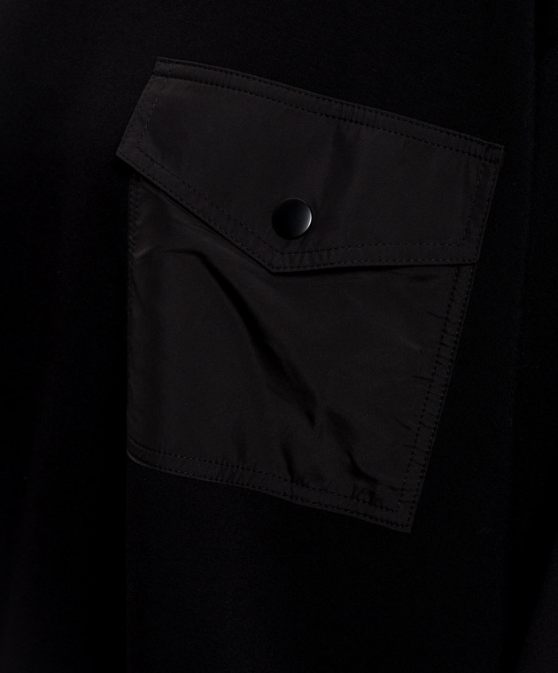 Twinset Чорний світшот з кишенею 262LI2LBB зображення 4