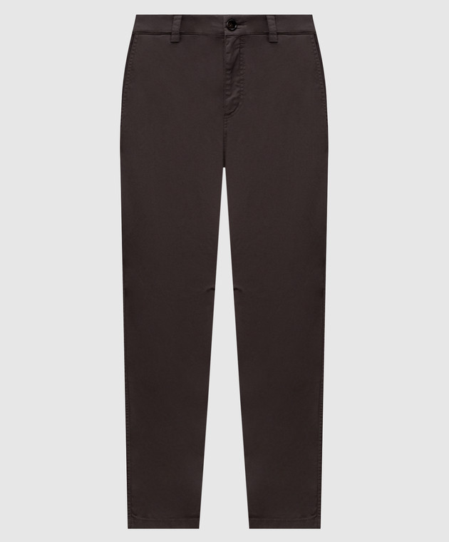 Brunello Cucinelli Коричневые брюки M289LS1050