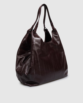 Gianni Chiarini Бордовая кожаная сумка-тоут Dua BS12680EELPSLY