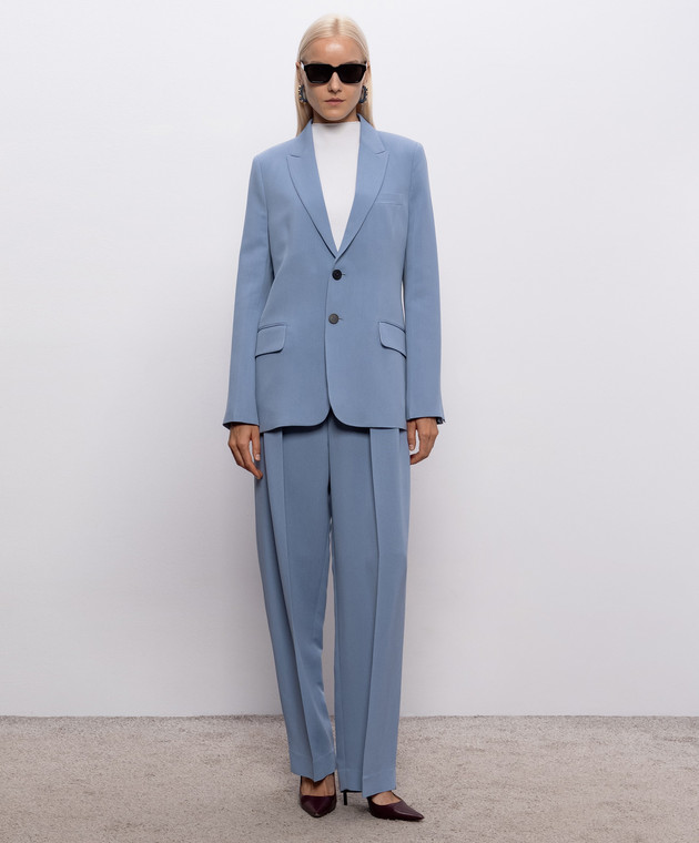 Victoria Beckham Голубые штаны 1326WTR007361A изображение 2