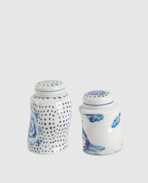 SELETTI Набор фарфоровых емкостей для специй Classics on acid DOTS & GINGER 11289