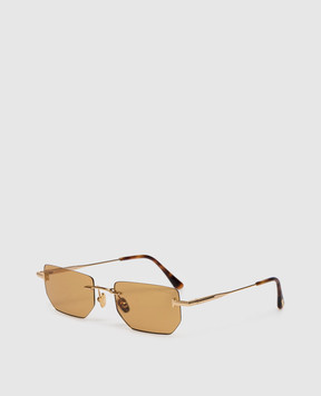 Tom Ford Золотисті сонцезахисні окуляри ETHAN FT1355