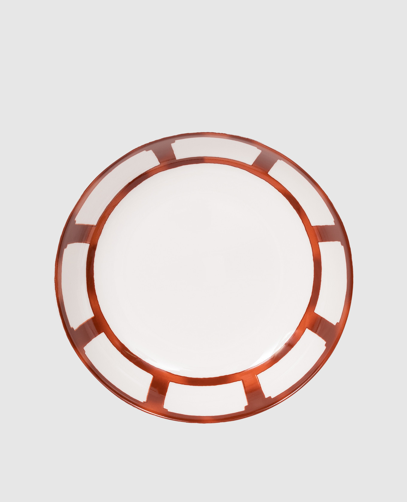 

Белая большая фарфоровая тарелка для супа Venezia, Белый, Посуда