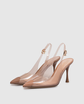 Gianvito Rossi Бежеві слінгбеки Diana G9554285LAC