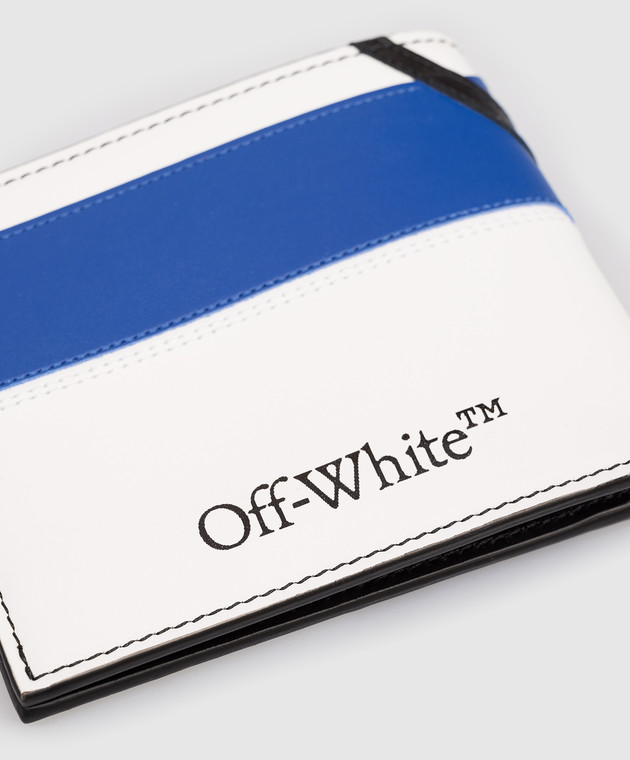 Off-White Біле шкіряне портмоне Out of Office OMNC093F25LEA002 зображення 3