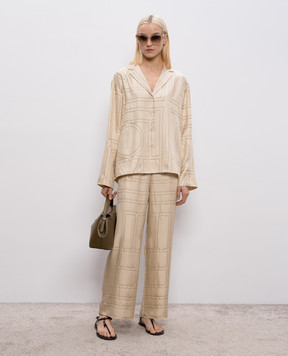 Toteme Бежевая блуза из шелка 213755707