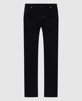 Stone Island Сині джинси слім з логотиопм K2S15J100007S0J11