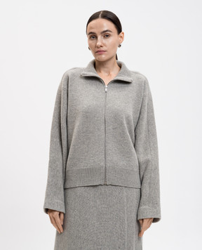Jil Sander Сірий кардиган з вовною J02HP0035J14804