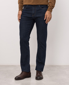 Canali Синие джинсы с логотип патч PD0001891719