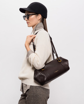 Gianni Chiarini Коричнева шкіряна сумка-тоут TERRY BS12230COMMGRN