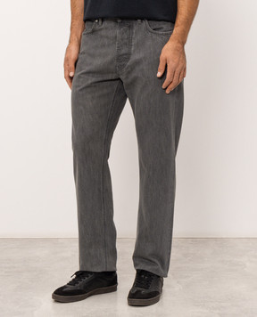 Stone Island Сірі джинси з патчем логотипа L2S14J100005S0J35