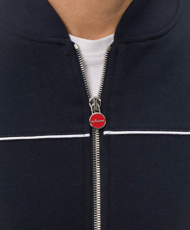 Kiton Синий спортивный костюм с вышивкой логотипа UMJ0031 изображение 5