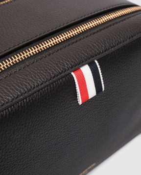 Thom Browne Чорний шкіряний несесер MAC042AL0105