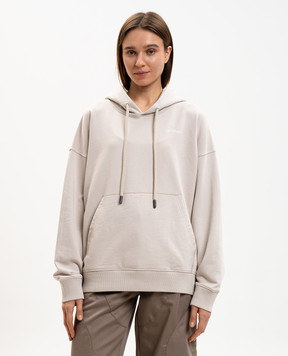 Off-White Худі кольору айворі з принтом логотипа 2BB06DS26FLE001