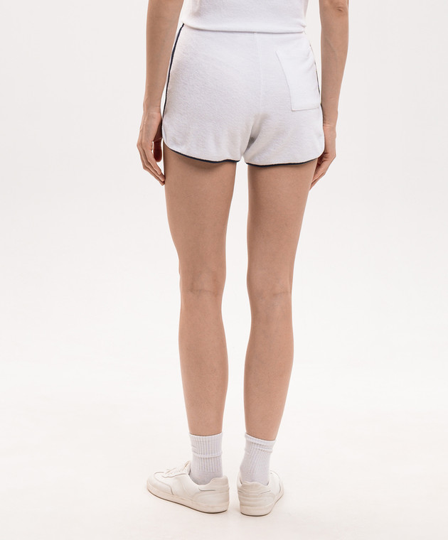 Sporty & Rich Белые махровые шорты Terry SH01375326WH50 изображение 4