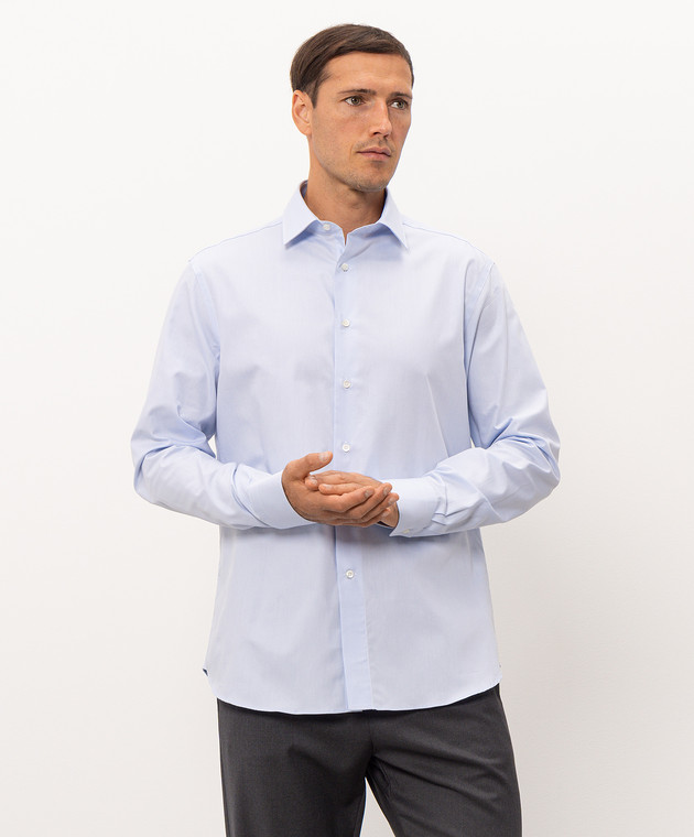 Canali Голубая рубашка GR03299NCL70A1 изображение 3