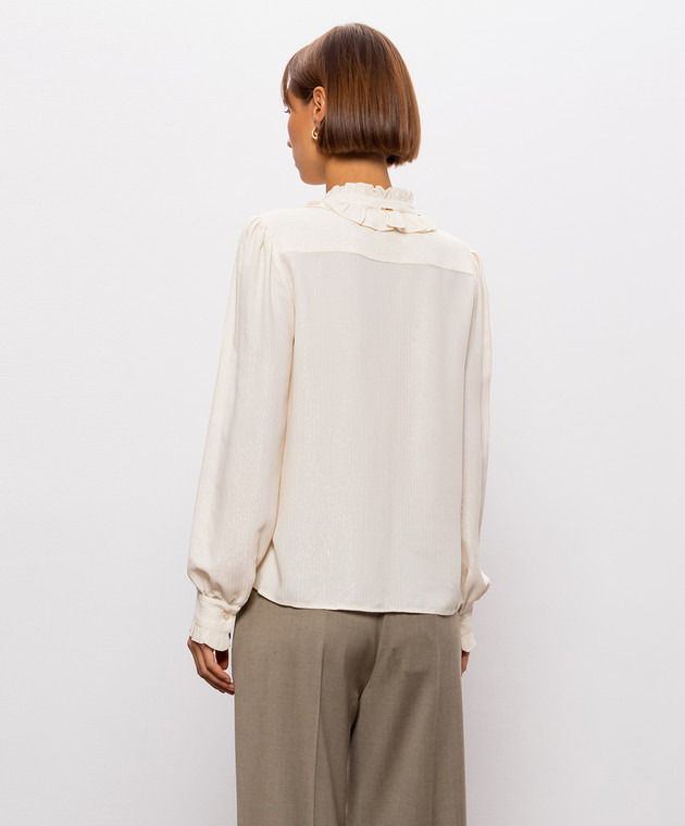 Twinset Бежева блуза з шовком 262TT2212 зображення 4