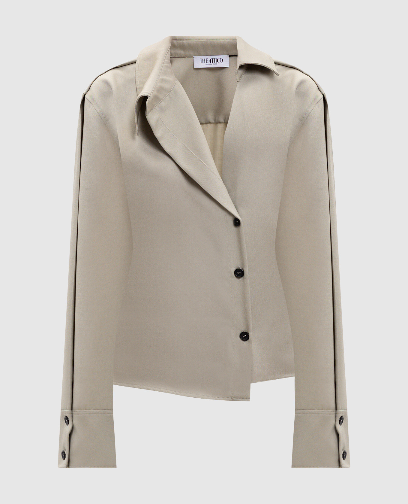 

Рубашка цвета хаки с логотипом, Рубашки