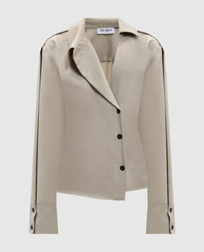 The Attico Рубашка цвета хаки с логотипом 260WCH00045WWW065AA