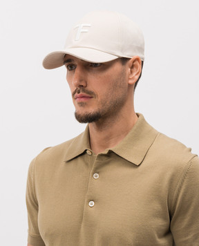 Tom Ford Бежева кепка з монограмою MH005TCN061G