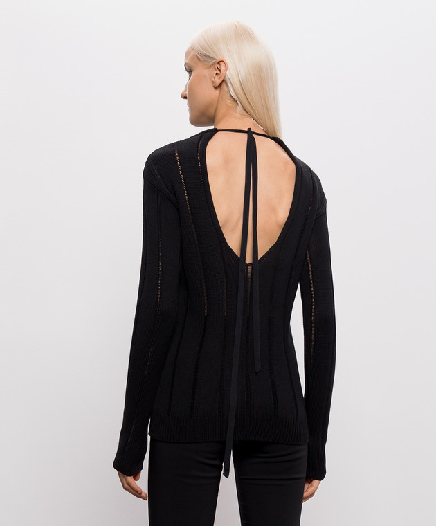 Ann Demeulemeester Чорний джемпер Nese з кашеміром B0014316KN085 зображення 4