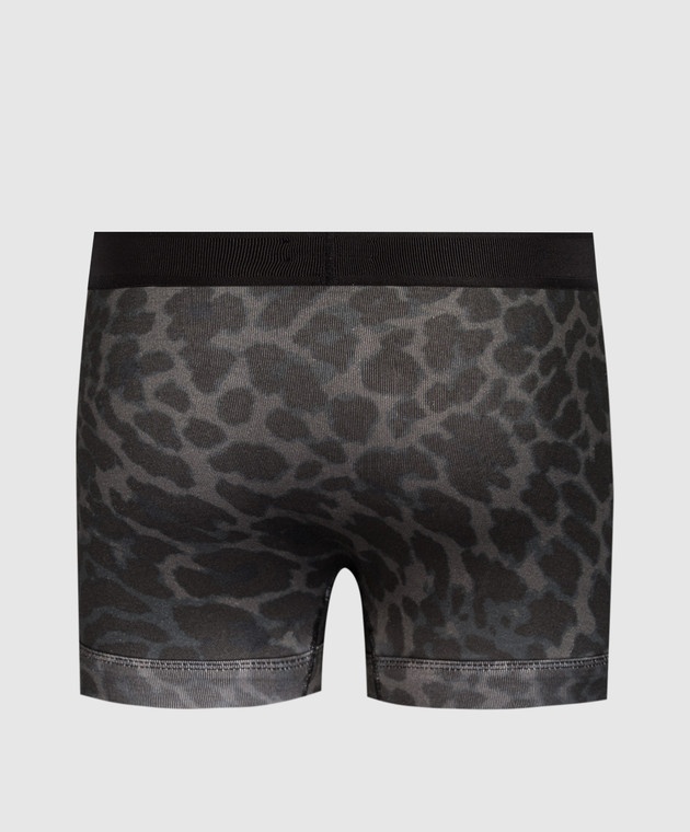 Tom Ford Сірі труси-боксери в леопардовий принт T4LC31230 зображення 2