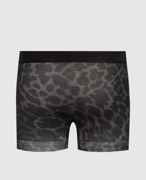 Tom Ford Сірі труси-боксери в леопардовий принт T4LC31230