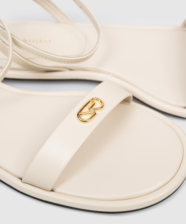 Sergio Rossi Бежеві шкіряні сандалі Surge B14320MMVN13 зображення 5