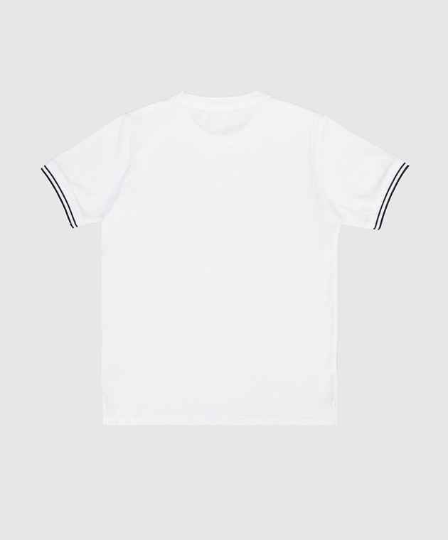 Stone Island Дитяча біла футболка з нашивкою логотитпа L1S162100001S001814 зображення 2