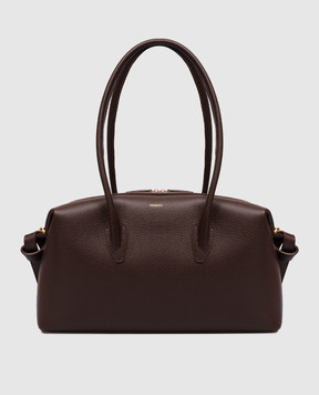 YUZEFI Коричнева шкіряна сумка BRIOCHE BRIOCHEDUFFLE