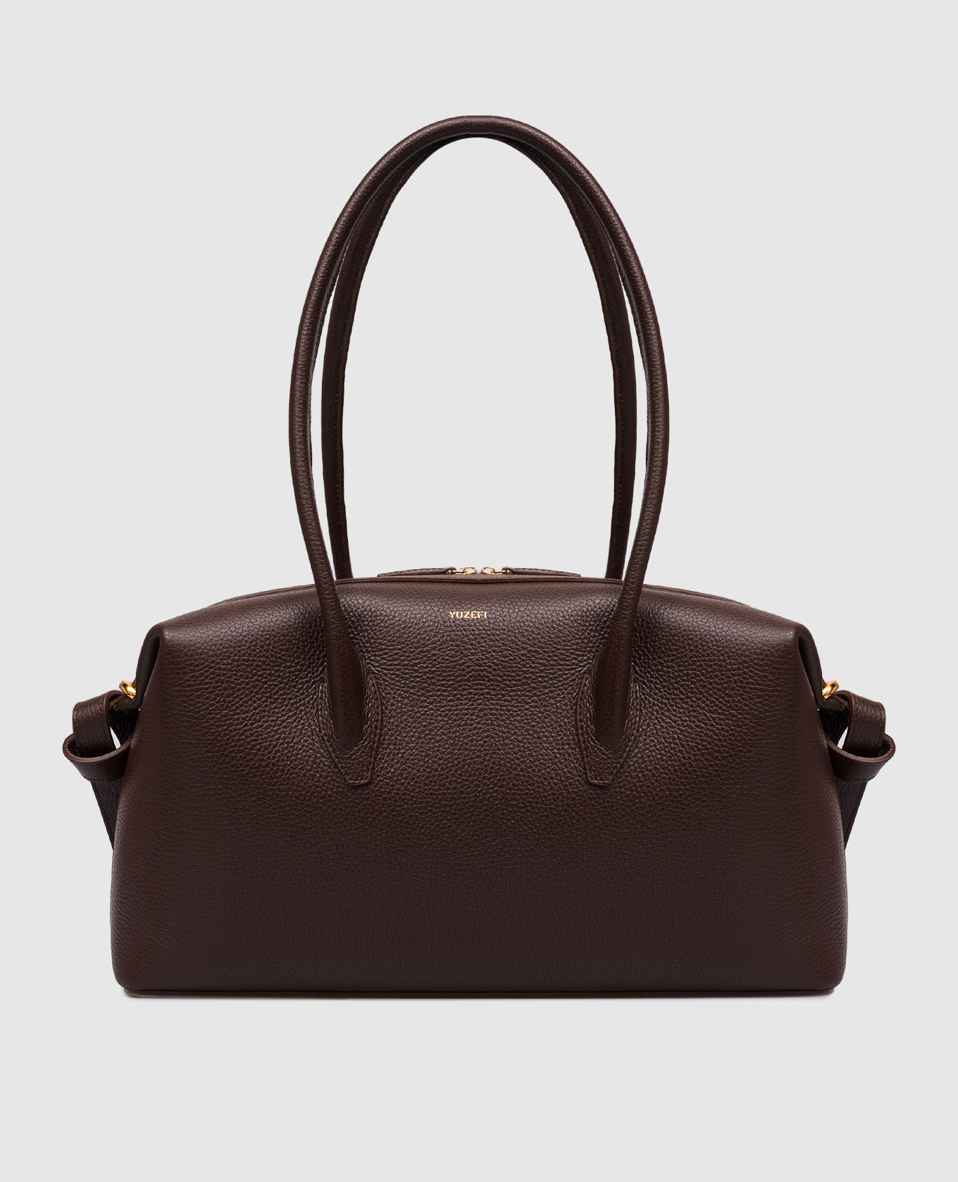 Коричневая кожаная сумка BRIOCHE