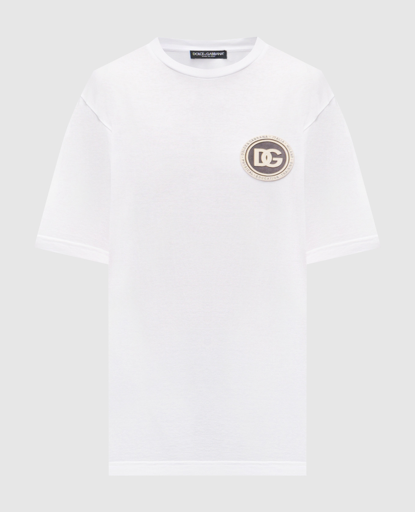 Белая футболка с логотипом