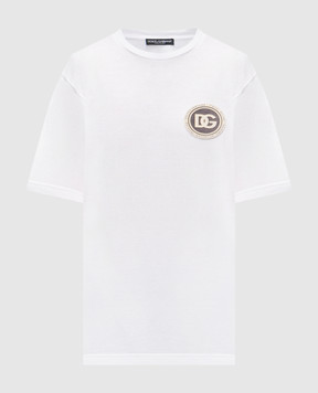 Dolce&Gabbana Белая футболка с логотипом G8PN9ZG7PZF