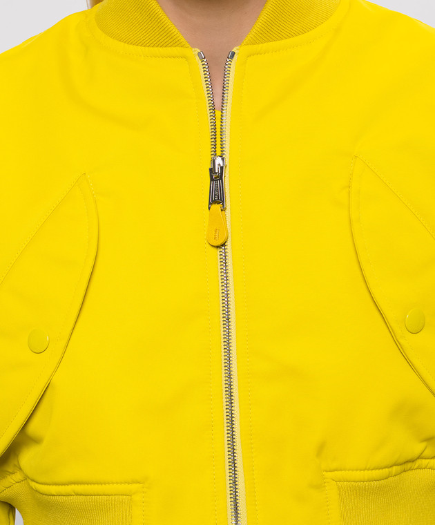 Balenciaga Жовтий укорочений бомбер A0029MTTO29 зображення 5